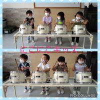 にこにこキッズ☺️音楽がありました！大きい音で叩けましたよ🎵
