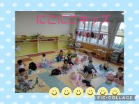 にこにこキッズ☺️おにぎりの日でした🍙嬉しそうに食べていましたよ😆