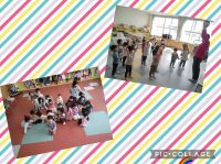 にじくみ🌈幼稚園生活にも慣れ、楽しく過ごしています☺️初めての音楽では、タンバリンを楽しそうに叩いていました🎶１年間どうぞよろしくお願いします！