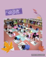 にじくみ🌈皆で「まち」のぬり絵をしました！好きな色を使って上手に塗り込み、素敵なお家にしていましたよ✨