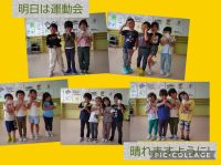 ぞうくみ🐘今までたくさん練習してきました😊明日はぞうくみの一番格好いい姿をたくさん見せたいです😌明日の天気をてるてる坊主にお祈りしています✨晴れますように☀️