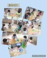 ぞうくみ🐘夏休みが終わり、元気な可愛い笑顔に会えてとても嬉しいです🎵楽しく遊ぶ時は思い切り、真面目な時は真剣に、皆で頑張っていきます!今日の教材切りは、丁寧に花びらを切り、ひまわりを作りました☀️