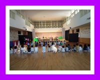 さくら🌸・ぞう🐘にこにこちゃんの劇とリズムを見学しました！自然と体が動いてしまう子もいて、癒しの時間でした💓「可愛かったね～！」「上手だったね～！」と子ども達も癒されていました😌