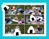 ぞうくみ🐘おにぎりの日は、みんなでレジャーシートを広げて食べました🍙「おにぎり美味しい人～！」と誰かが声を掛けると、「はーい！」と全員が手を挙げて返事をしていて、美味しいおにぎりにご満悦な様子でした😌💕