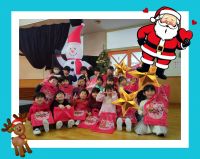 ぞうくみ🐘いい子にしていたので、サンタさんからプレゼントを貰えました🎁💓「Thank you!」とお礼を英語で言えていましたよ😆