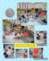 にこにこキッズ☺️鍵盤ハーモニカ楽しんでいます🎶粘土では、雪だるまやおだんご、ハンバーガーなどいろいろなものを作っていましたよ😆