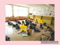 さくらくみ🌸年長さくらくみ、始動しました！子ども達は毎日張り切っていて、お部屋の中は賑やかです🎵先日は「自分の顔」を描きました🖍️みんな集中して取り組んでいましたよ✨