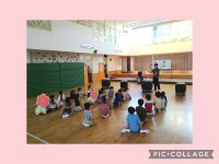 さくらくみ🌸音楽で、和太鼓に挑戦しました🎶園長先生のお話を真剣に聞き、独特なリズムもすぐに覚えて、元気一杯叩いていましたよ☺️