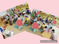 さくらくみ🌸暑い日が続いていますね☀️今日は涼しい部屋でお昼を食べましたよ🍱会話も弾み、リフレッシュしてすごせました☺️