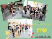 にじくみ🌈にこにこキッズ☺️タンバリンやカスタネットでリズムを叩いて楽しみました✨「みかん・ピ、みかん・ピ」「りんごとバナナ・ピ」など、果物では鳴らし、「ピ」でお休みします🎵みんなで音を揃えて叩くことができました😆
