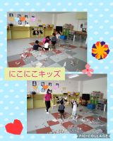 にこにこキッズ☺️本日は参観日にお越しいただきありがとうございました！お家の人と離れた後、楽しくチラシ遊びをしていましたよ😆✨