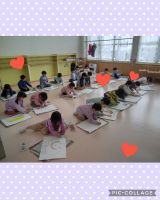きりんくみ🦒先日、【自由画】を描きました🖍️好きな絵を描けることが嬉しかったようで、いろいろな想像を膨らませて、楽しく取り組んでいましたよ✴️